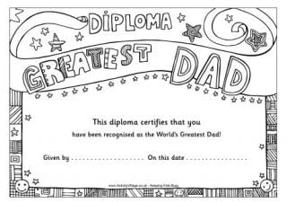 Worlds best mom diploma