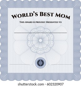 Vector illustration worlds best mother award stock vector royalty free