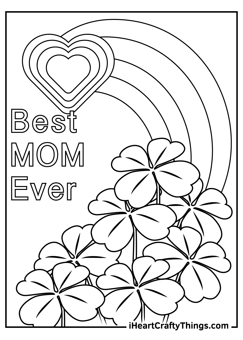 Mothers day coloring pages free printables