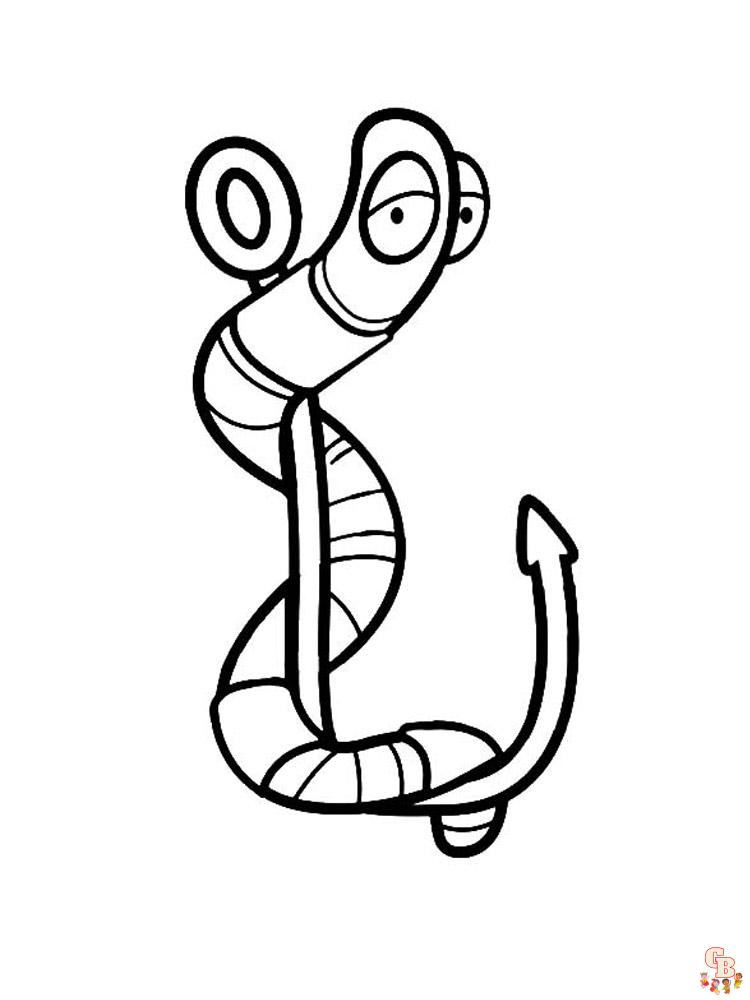 Discover the best worm coloring pages for kids