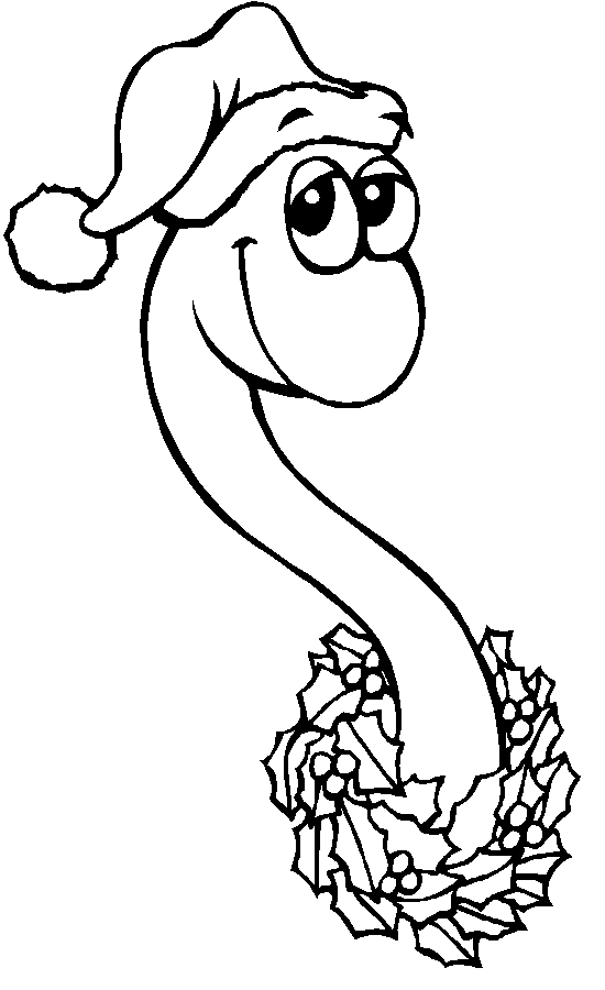 Worm coloring page