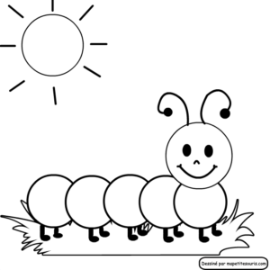 Worm coloring pages printable for free download