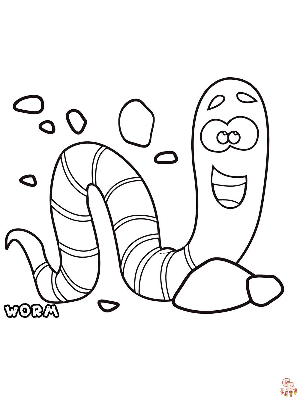 Discover the best worm coloring pages for kids