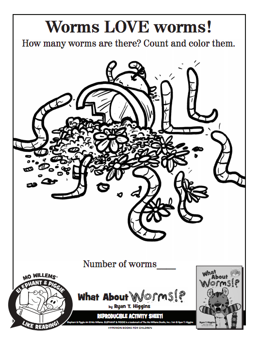 What about worms free coloring pages