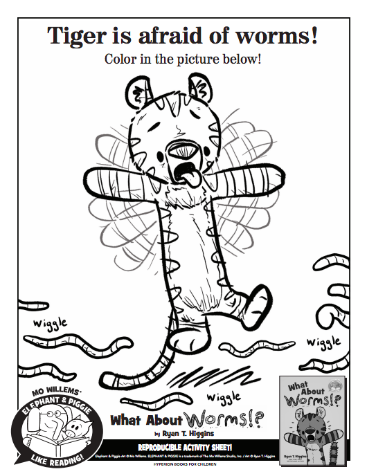 What about worms free coloring pages