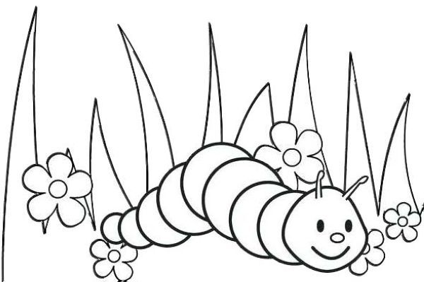 Worms coloring pages pdf printable