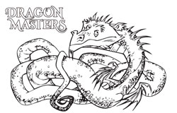 Dragon master coloring pages