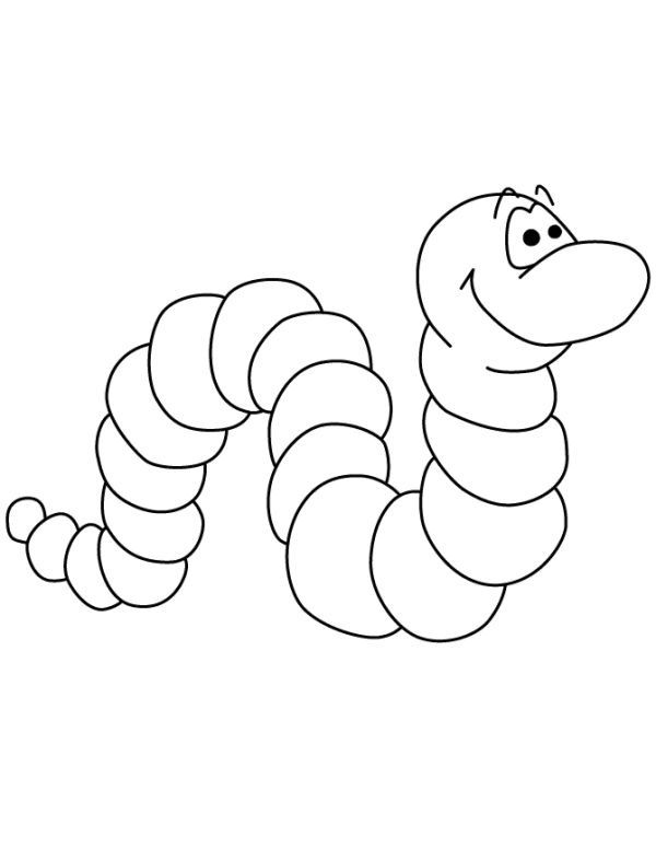 Worms coloring pages pdf printable