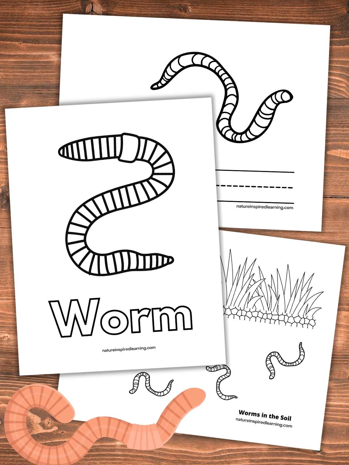 Wiggly worm coloring pages