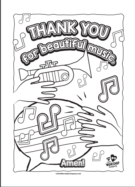 Praise party colouring book from the little worship pany â the little worship pany