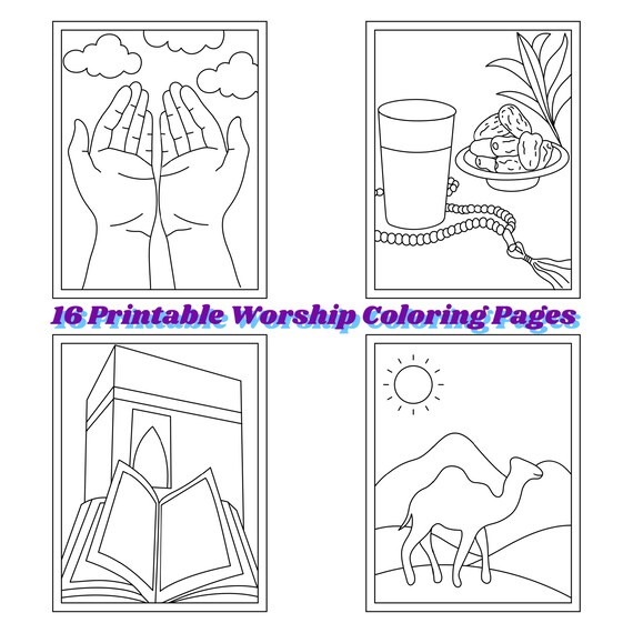 Worship childrens printable coloring pages instant pdf download religion sunday school