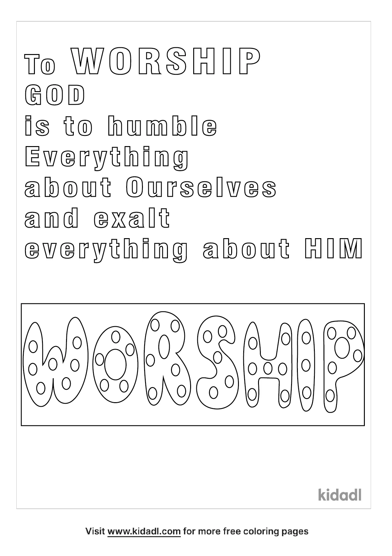 Free worship coloring page coloring page printables