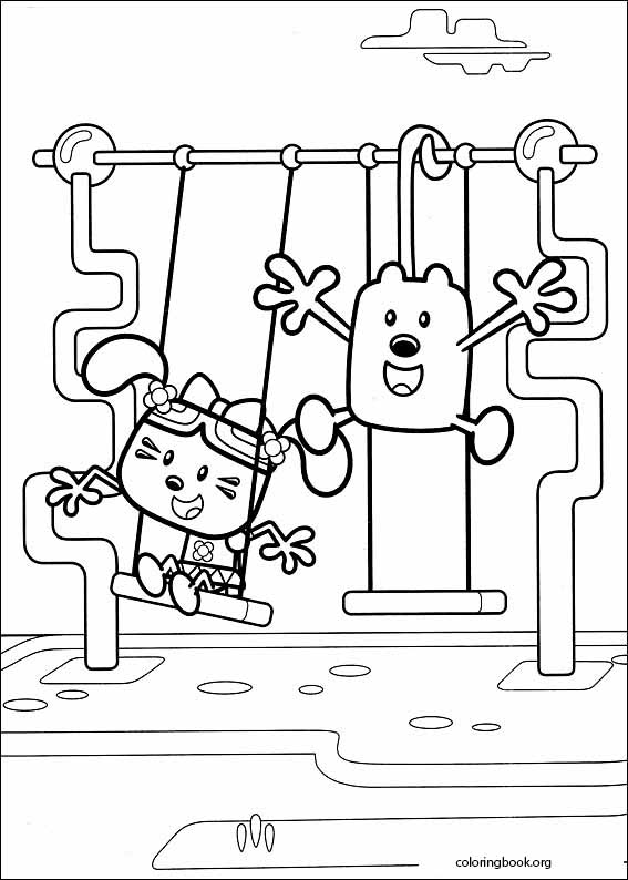 Wow wow wubbzy coloring page