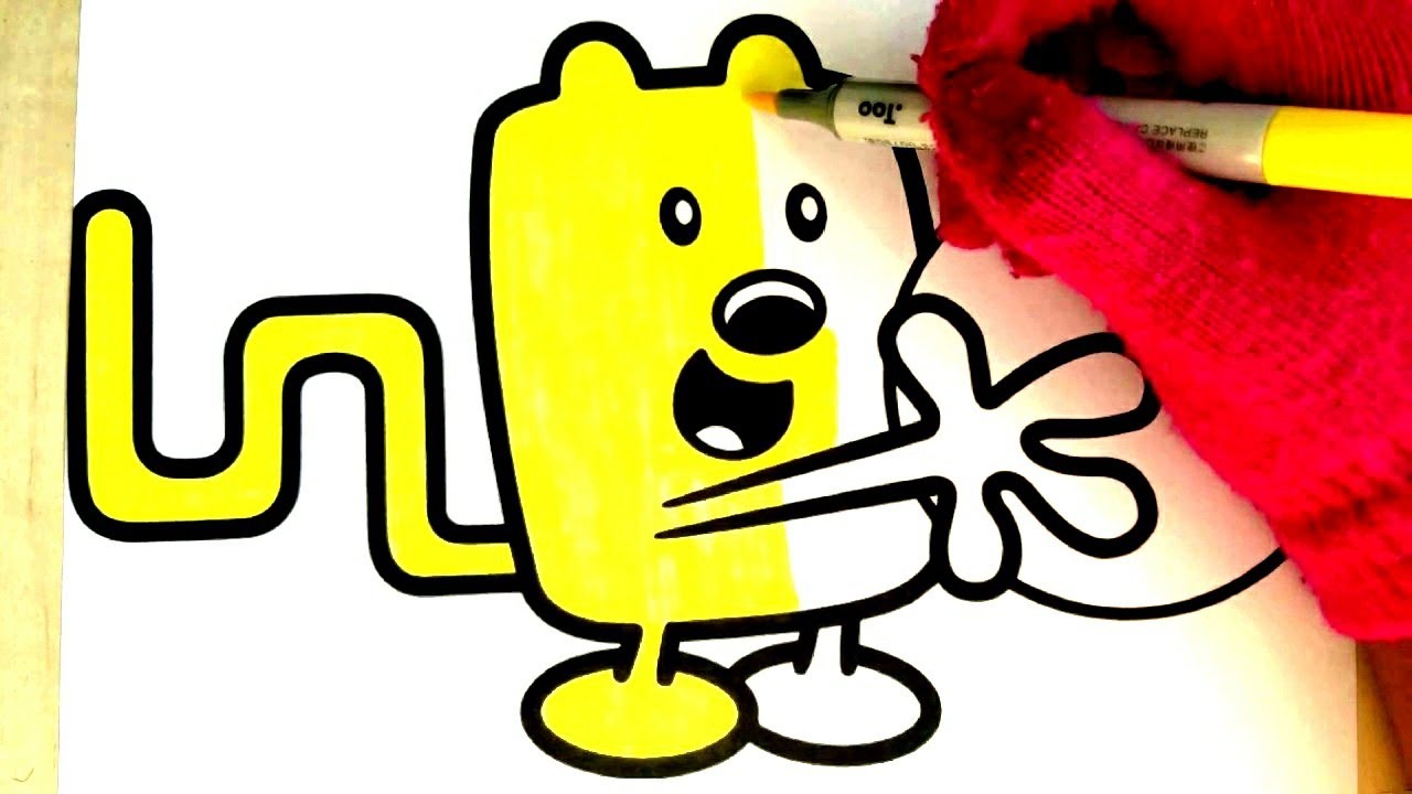 Coloring wubbzy and his ball wow wow wubbzy coloring pages for kids