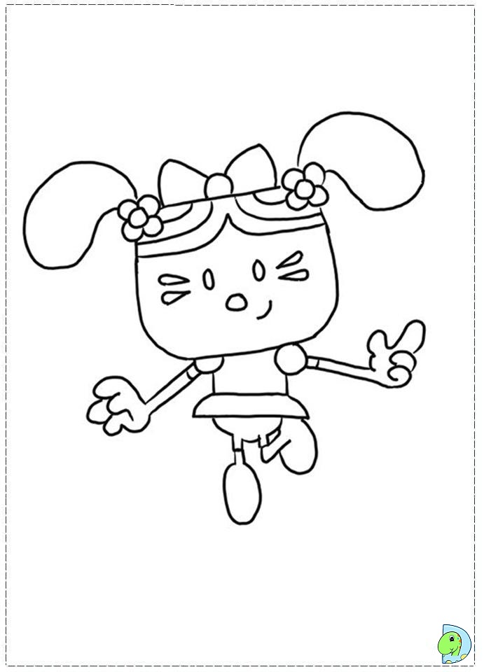 Wow wow wubbzy coloring page