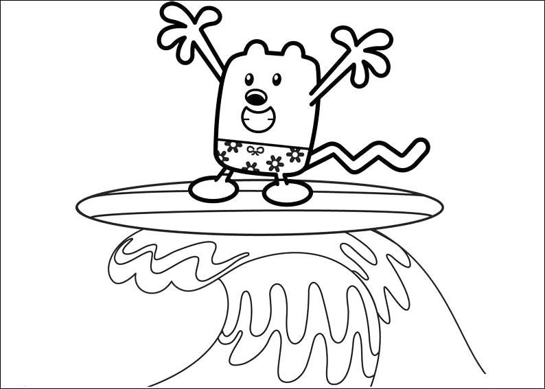 Wow wow wubbzy coloring pages