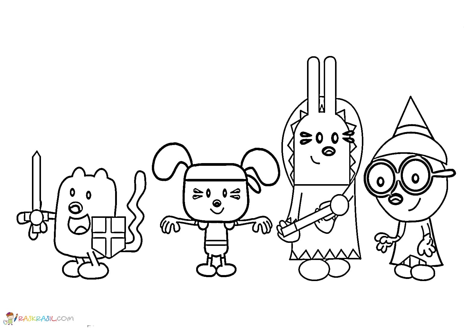 Wow wow wubbzy coloring pages print for free