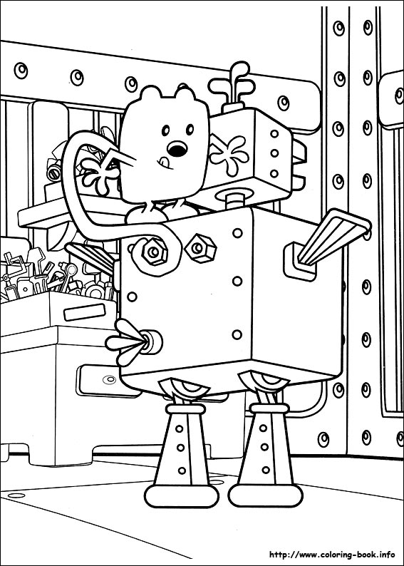 Wow wow wubbzy coloring picture