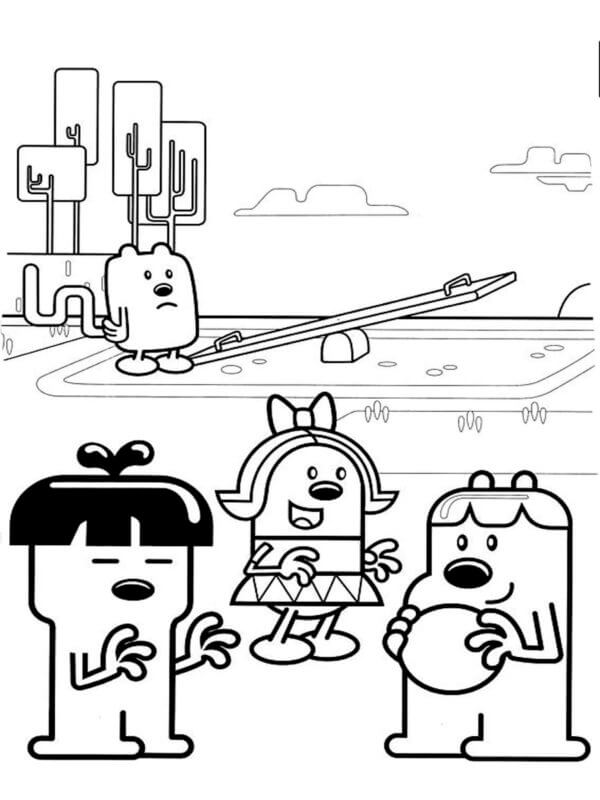 Nobody wants to play with wubbzy coloring page