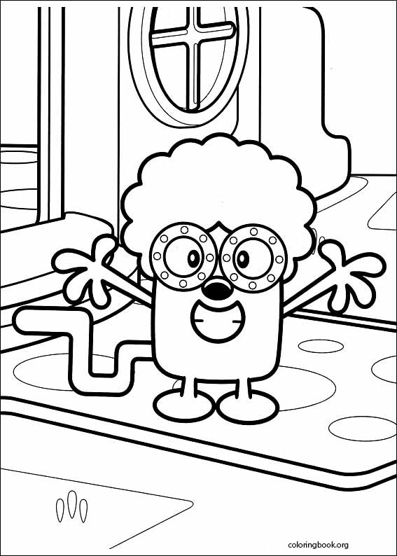 Wow wow wubbzy coloring page