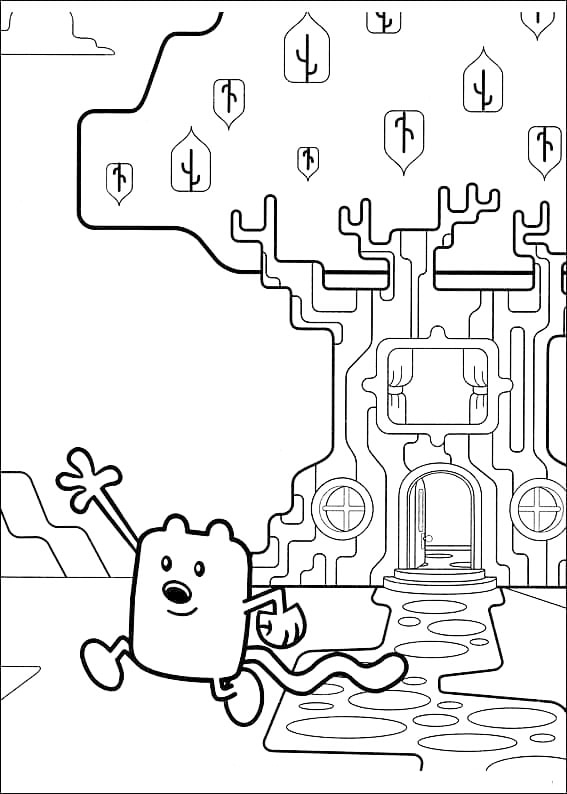 Wow wow wubbzy coloring pages