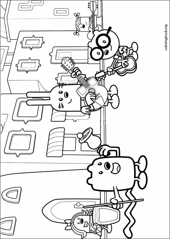 Wow wow wubbzy coloring page