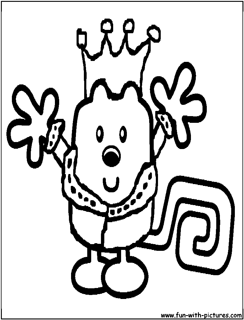 King wubbzy wowwowwubbzy coloring page