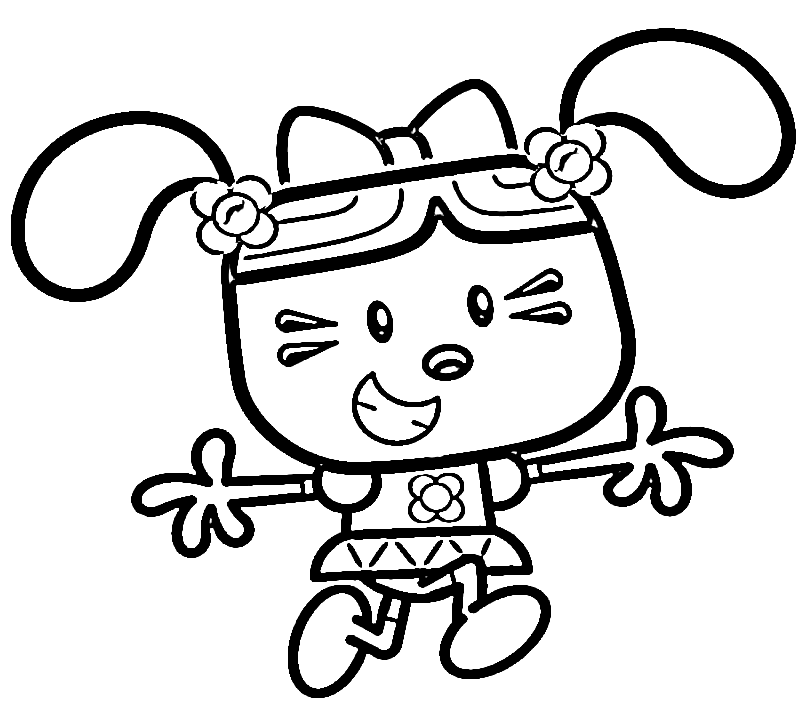 Daizy from wow wow wubbzy coloring page