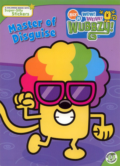 Wow wow wubbzy master of disguise coloring books at retro reprints