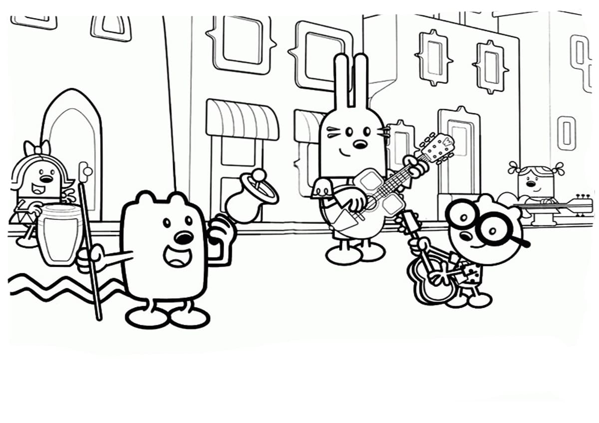 Wow wow wubbzy coloring pages print for free