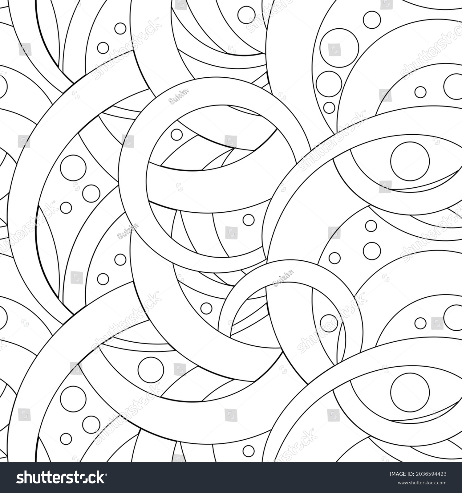 Abstract coloring pages line art design stock vector royalty free