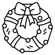 Christmas wreath coloring pages free coloring pages