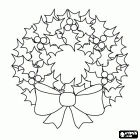 Christmas wreaths and garlands coloring pages printable games christmas coloring pages christmas wreath pictures christmas wreaths