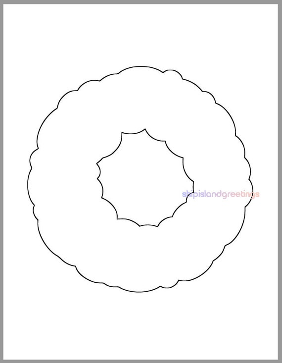 Printable wreath template