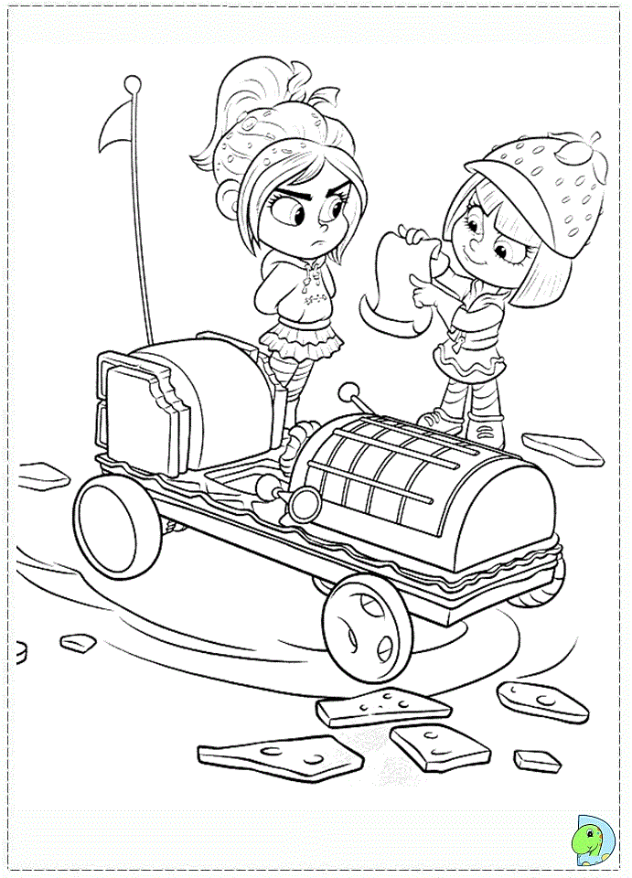 Vanellope von schweetz coloring page