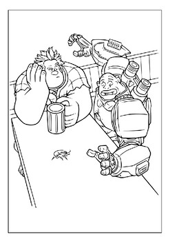 Printable wreck it ralph coloring pages join ralph on his heroic journey p