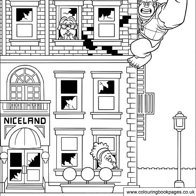 Wreck it ralph colouring pages for kids at httpwwwcâ