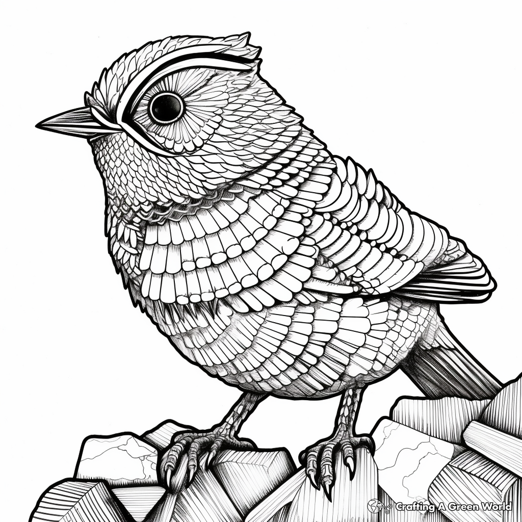 Wren coloring pages