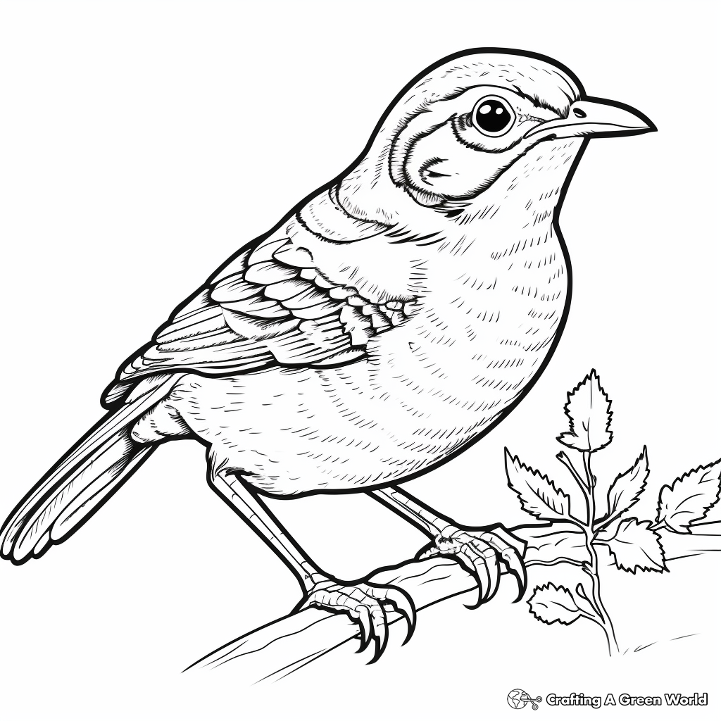 Wren coloring pages