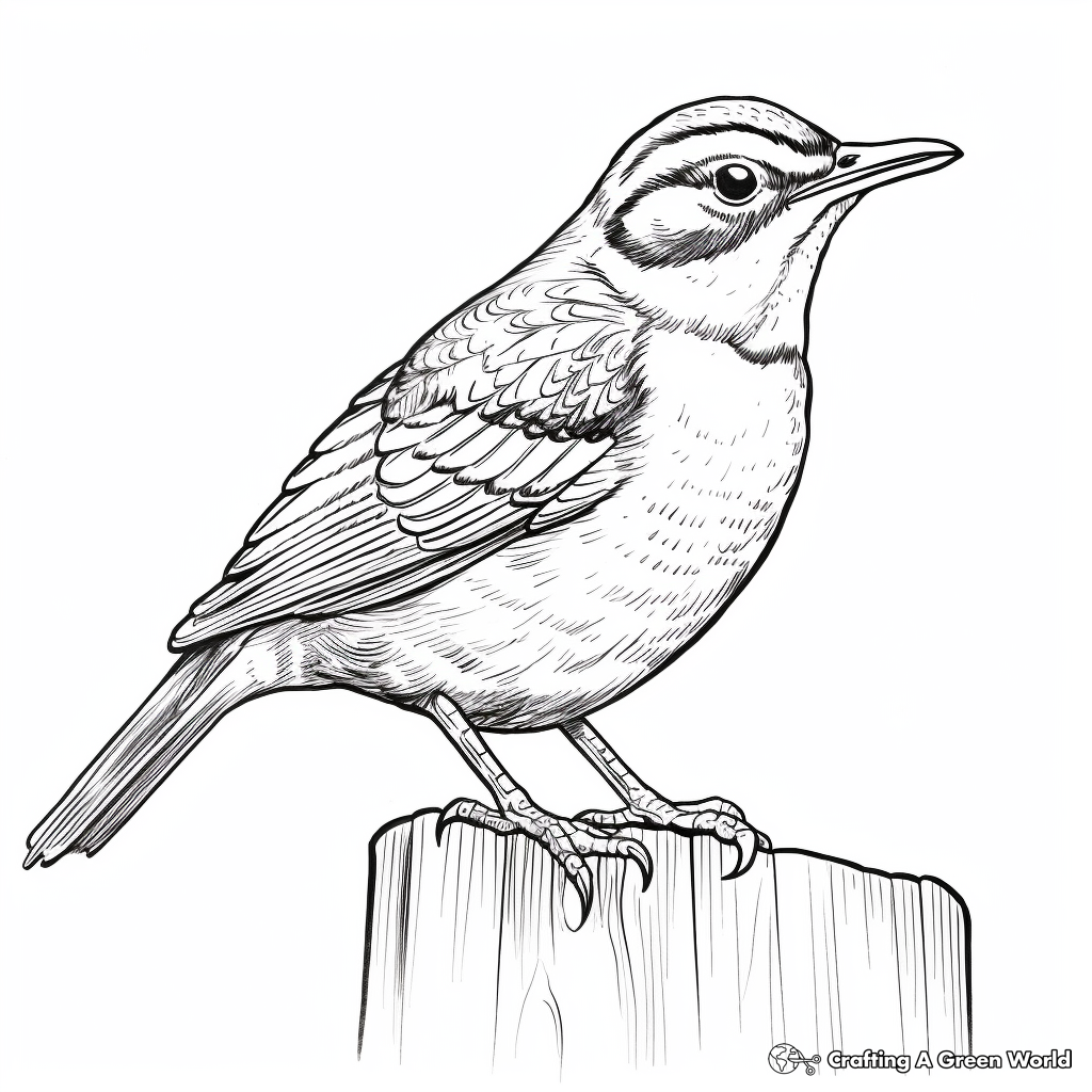 Wren coloring pages