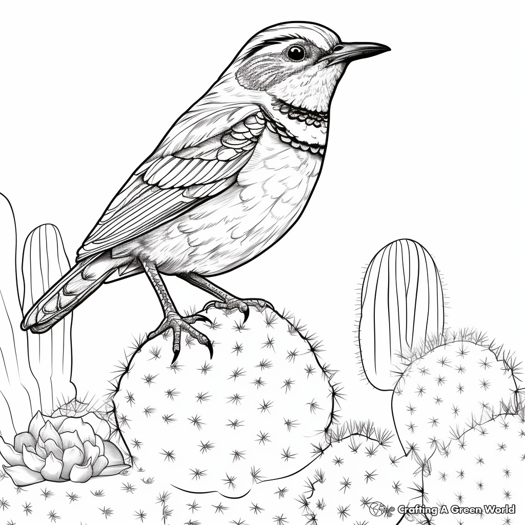 Wren coloring pages