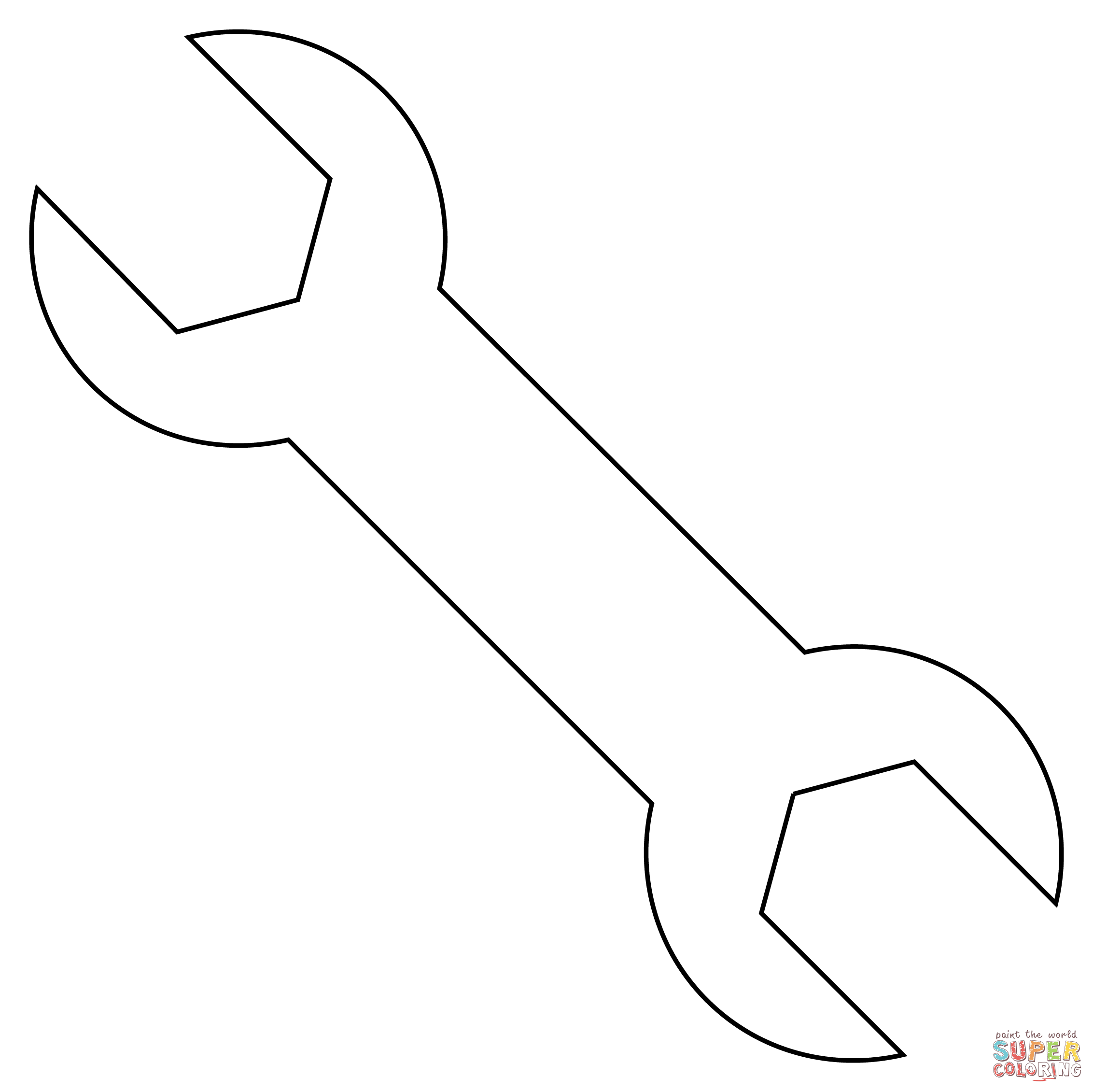 Wrench coloring page free printable coloring pages