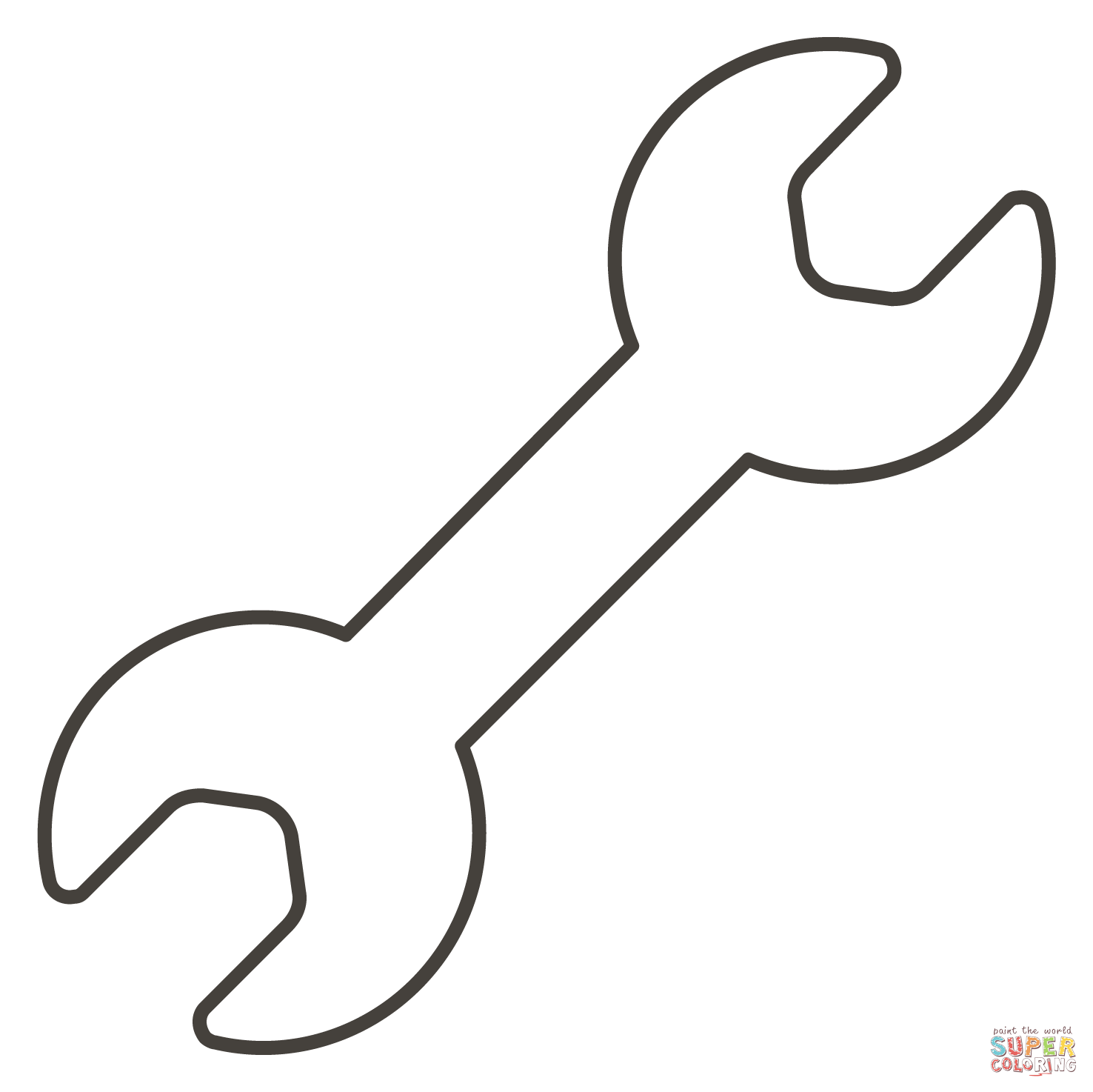 Wrench coloring page free printable coloring pages