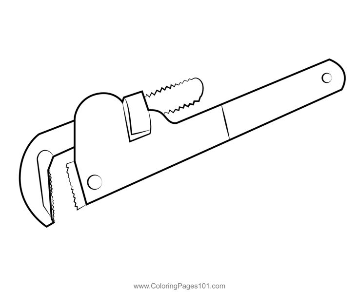 Adjustable wrench colorg page colorg pages adjustable wrench prtable colorg pages