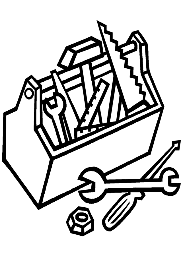 Tools coloring pages