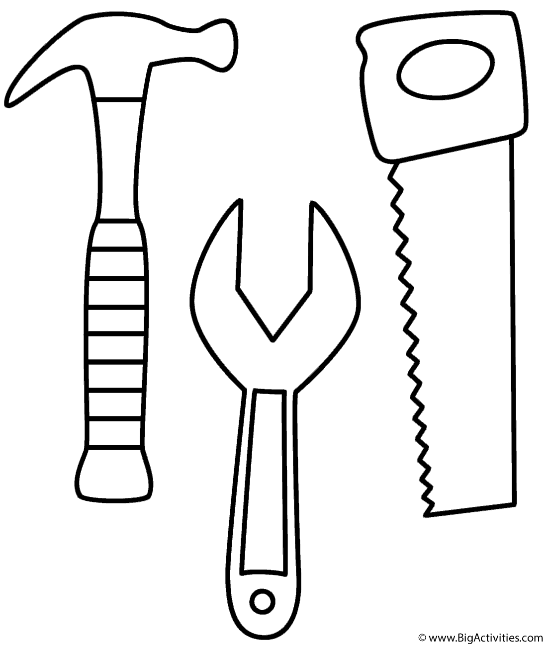 Hammer saw and wrench