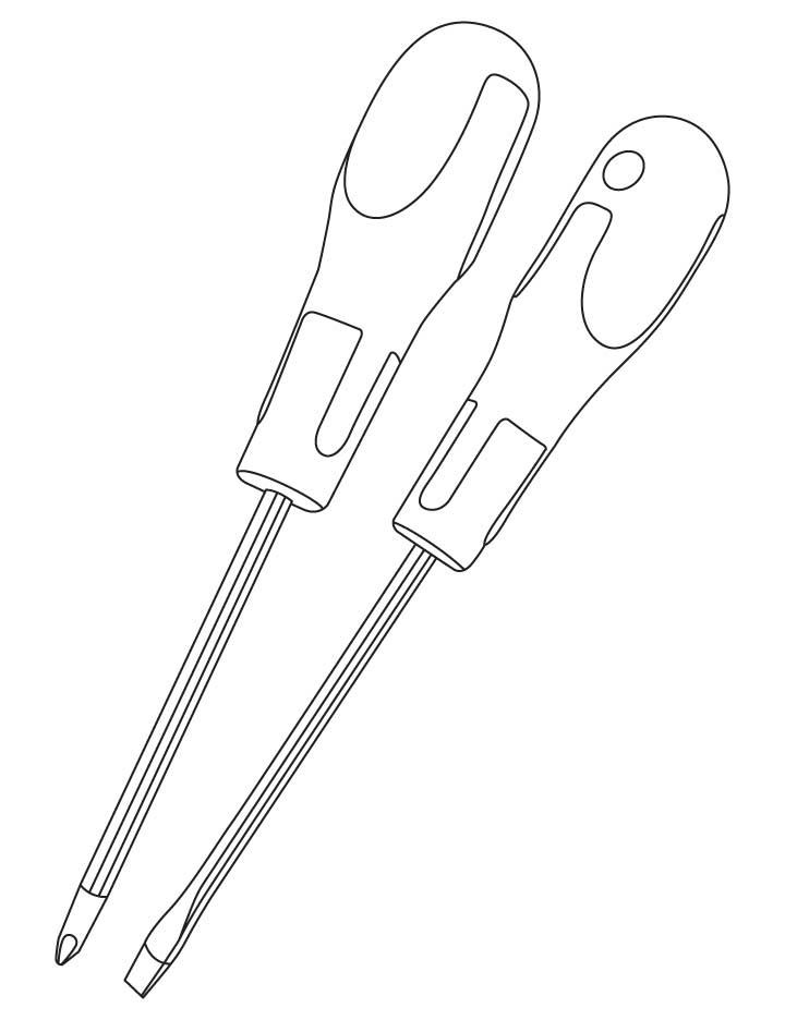 Screw drivers coloring pages download free screw drivers coloring pages for kids best coloring pages