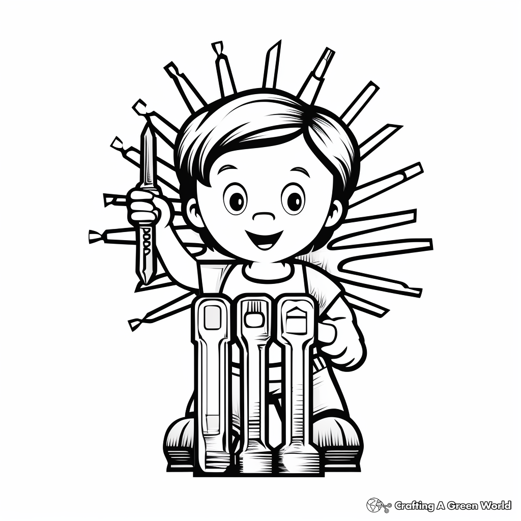 Tool coloring pages