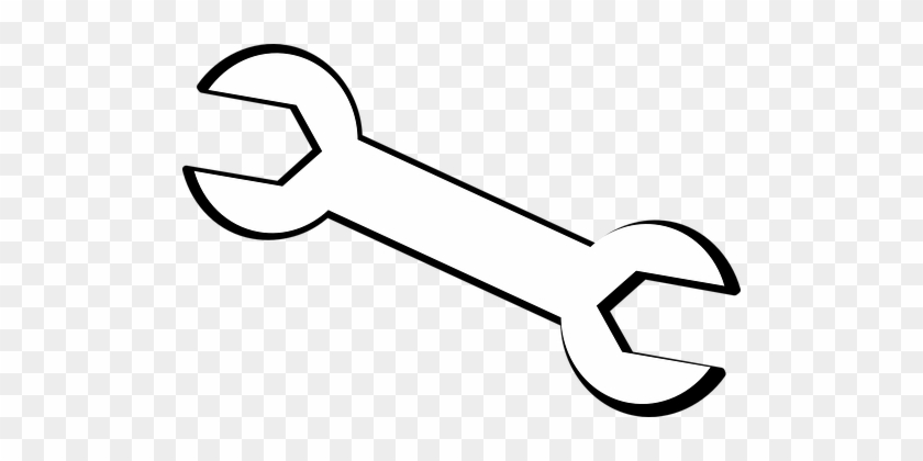 Tool wrench spanner outlines wrench spanne