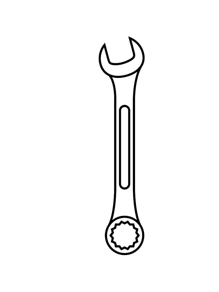 Wrench coloring pages